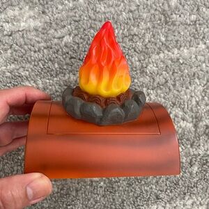 Cute campfire push down kids nightlight